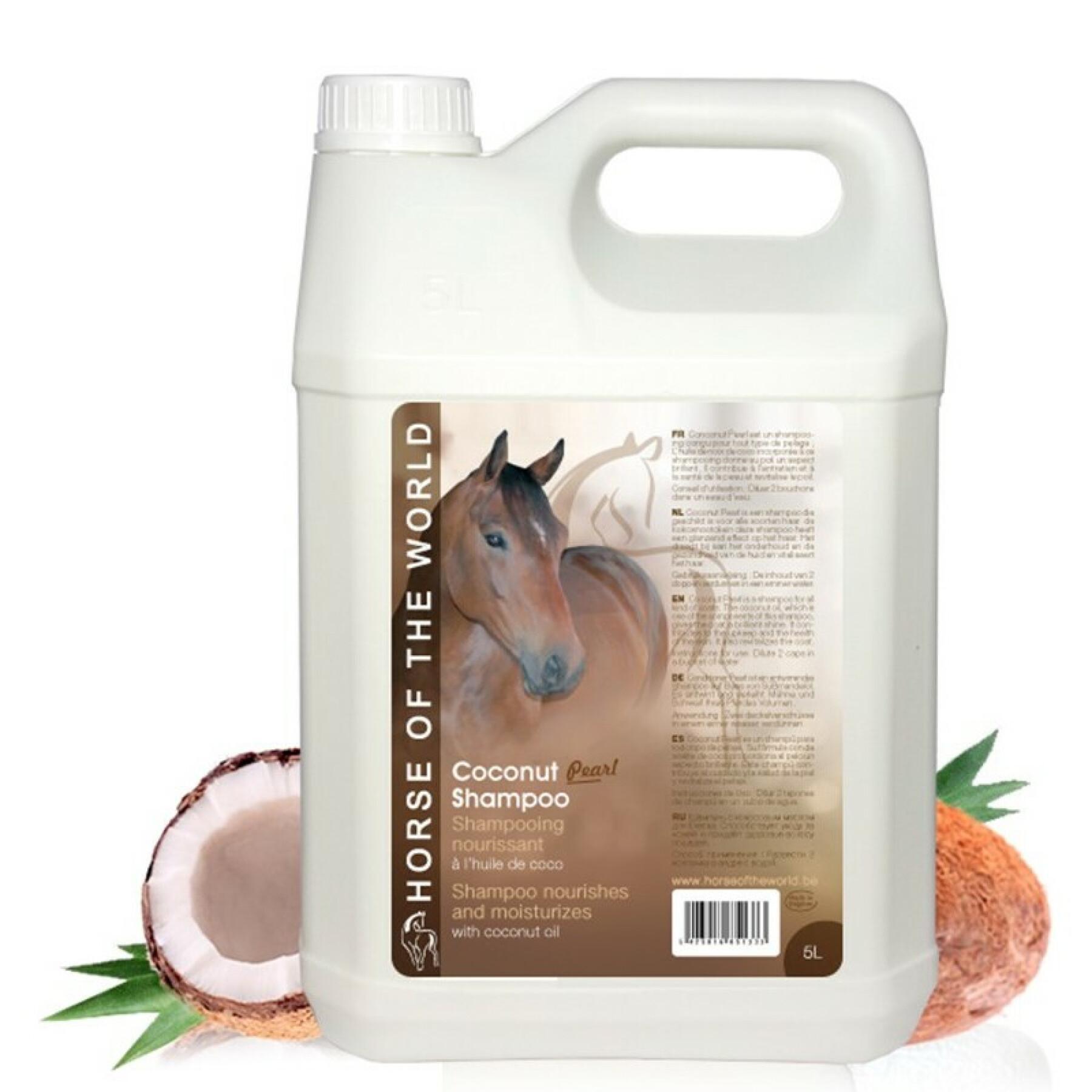 Shampoo al cocco per cavalli Horse Of The World 5 l