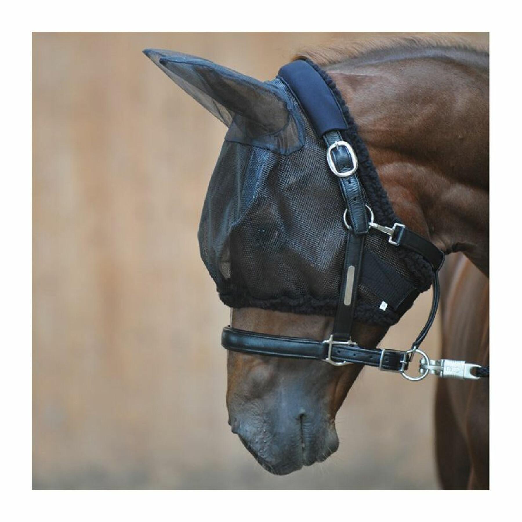 Maschera antimosche per cavalli con manicotto in neoprene sulla parte superiore Kavalkade