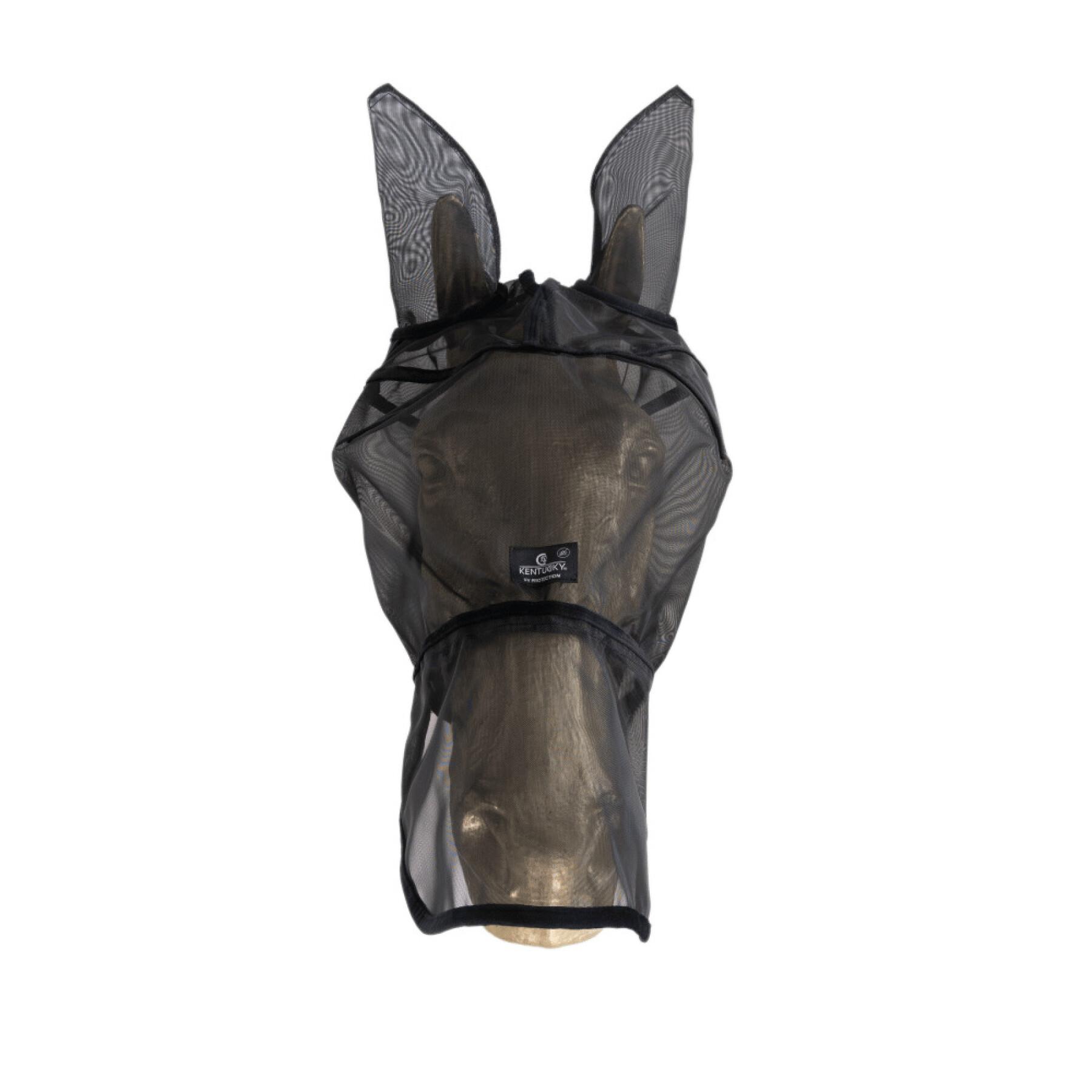 Maschera antimosche per cavalli con orecchie e muso anti-uv Kentucky Classic