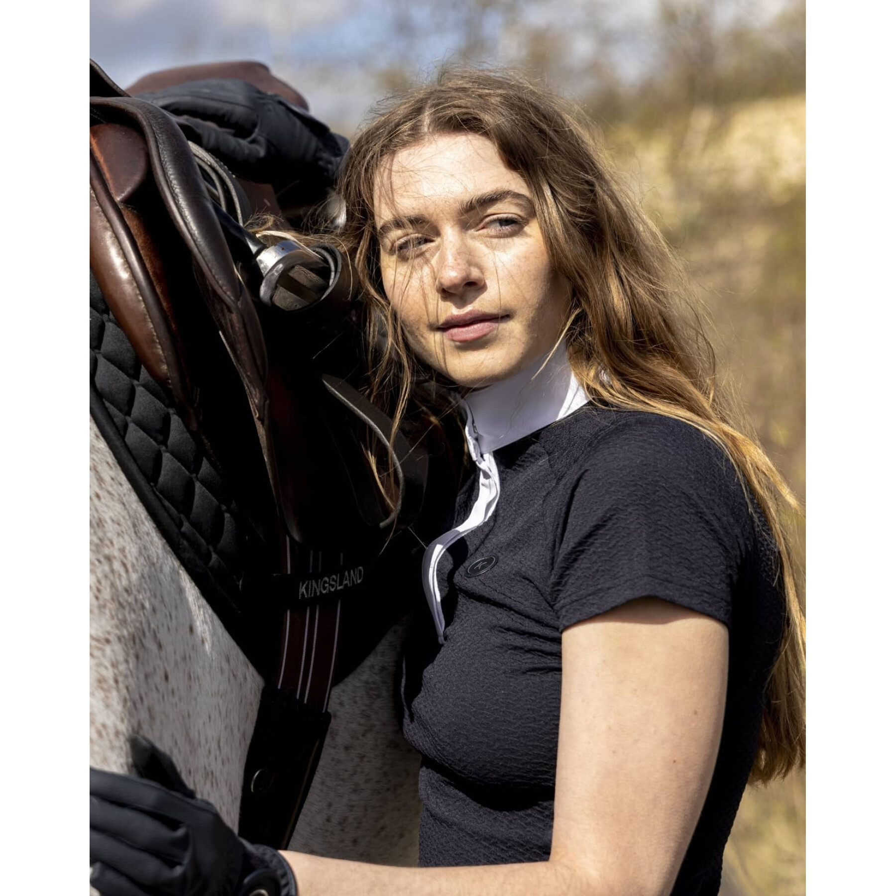 Camicia da concorso equestre da donna Kingsland Hanna