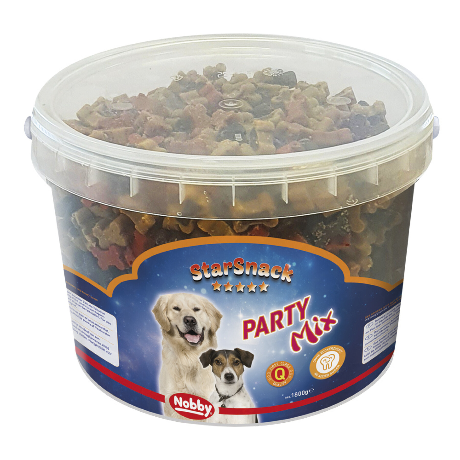 Leccornia per cani in un secchio Nobby Pet StarSnack Party Mix 1.800 g