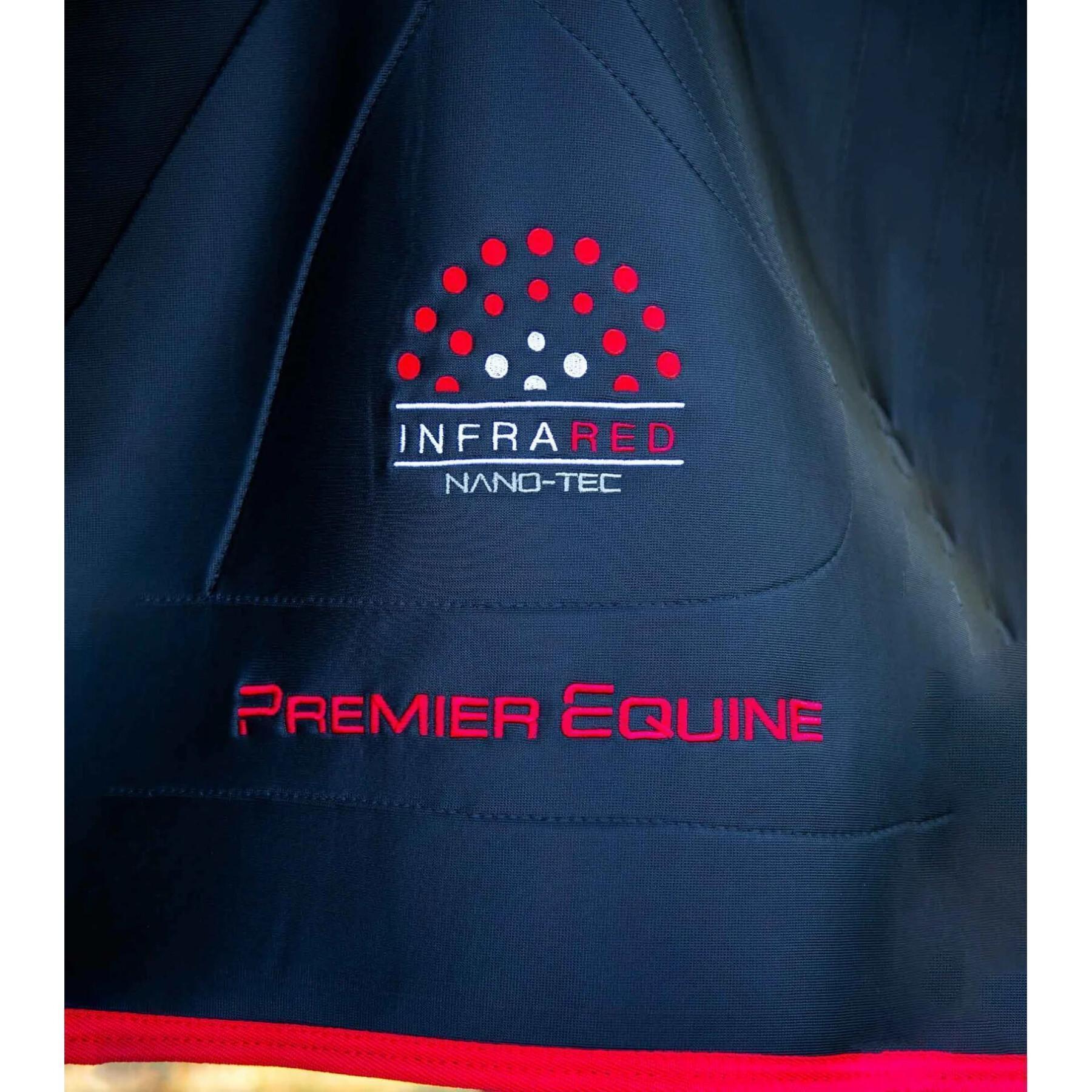 Coperta per cavalli con rifiniture rosse Premier Equine Nano-Tec