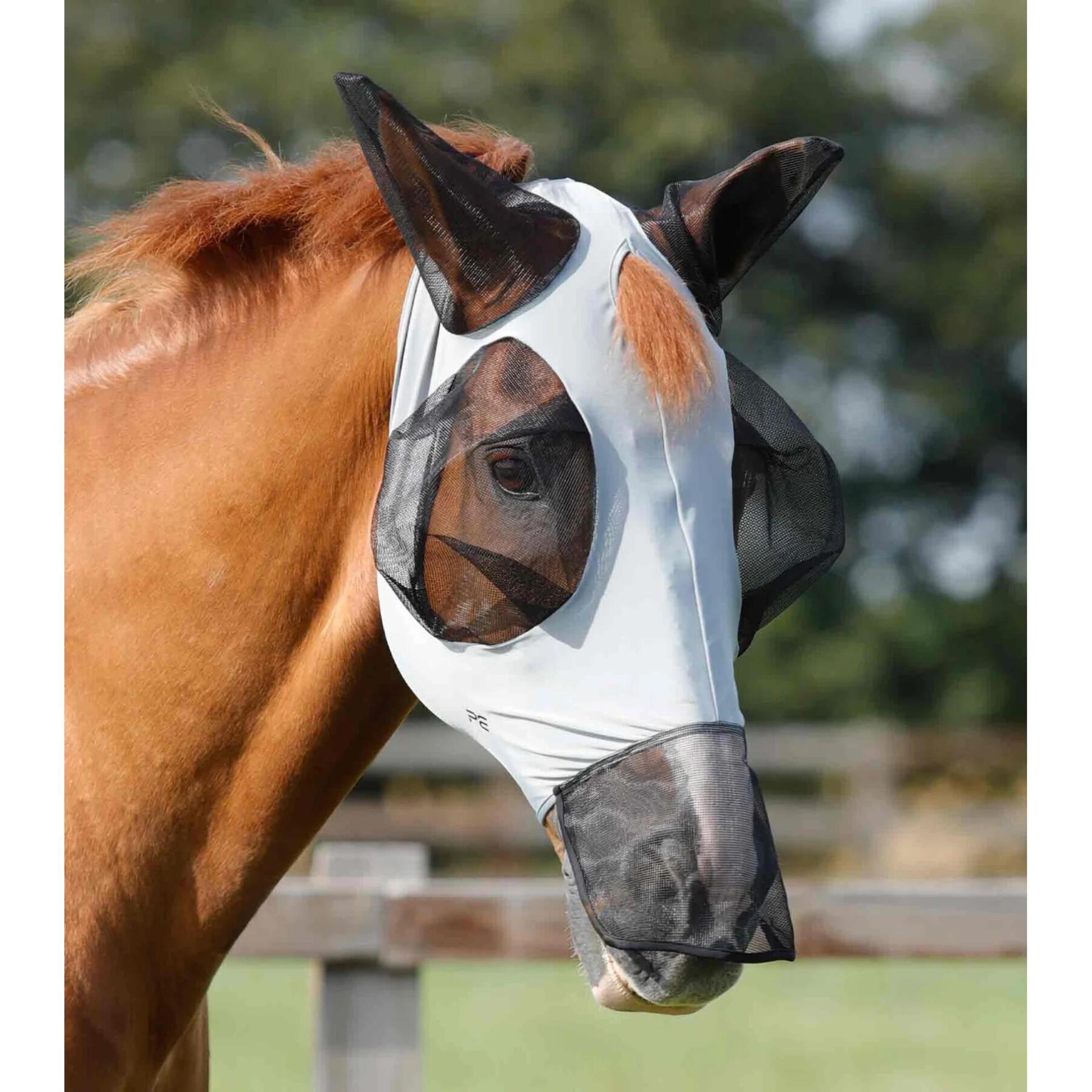 Maschera antimosche per cavalli Premier Equine Comfort Tech Xtra Lycra