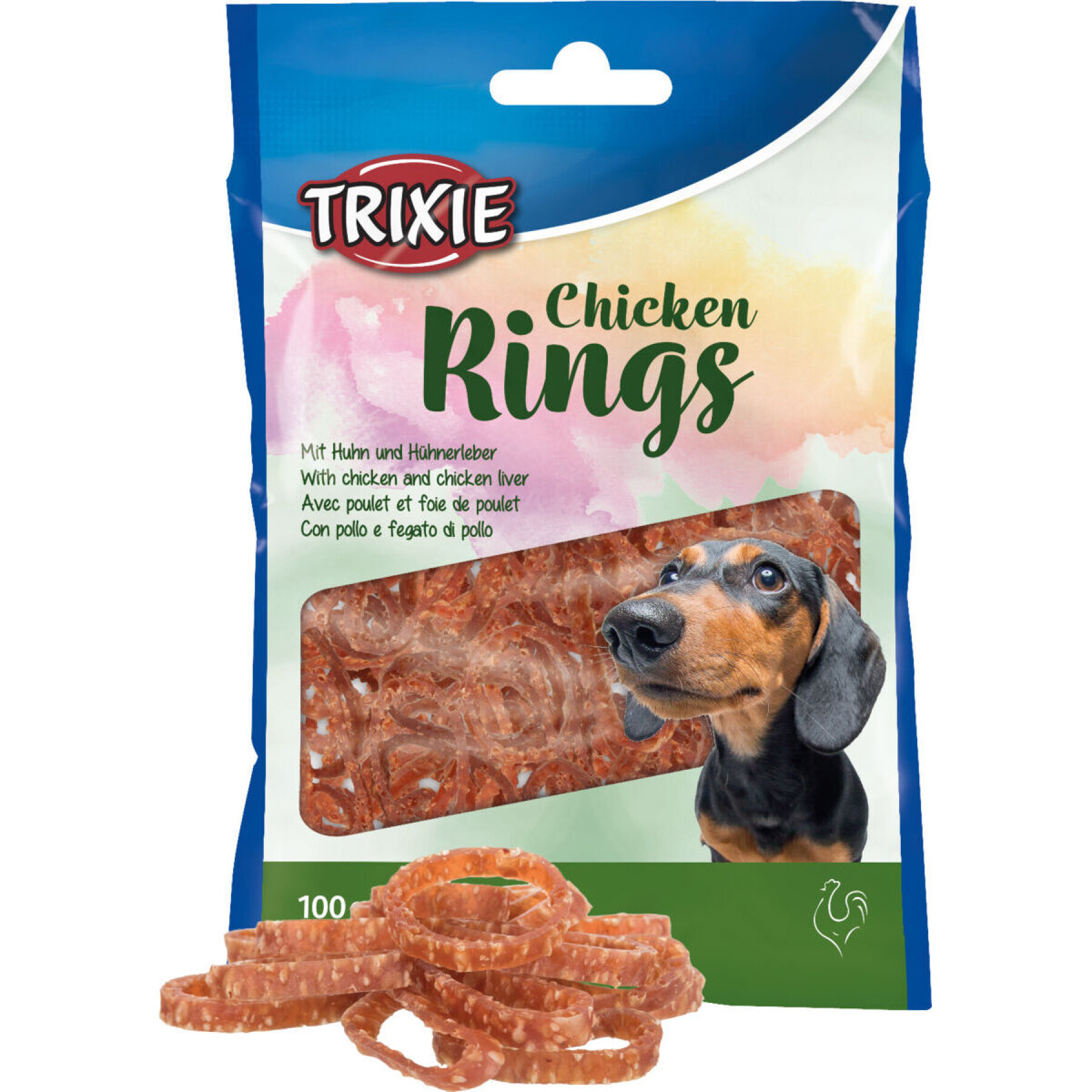 Crocchette per cani Trixie Chicken Rings (x6)