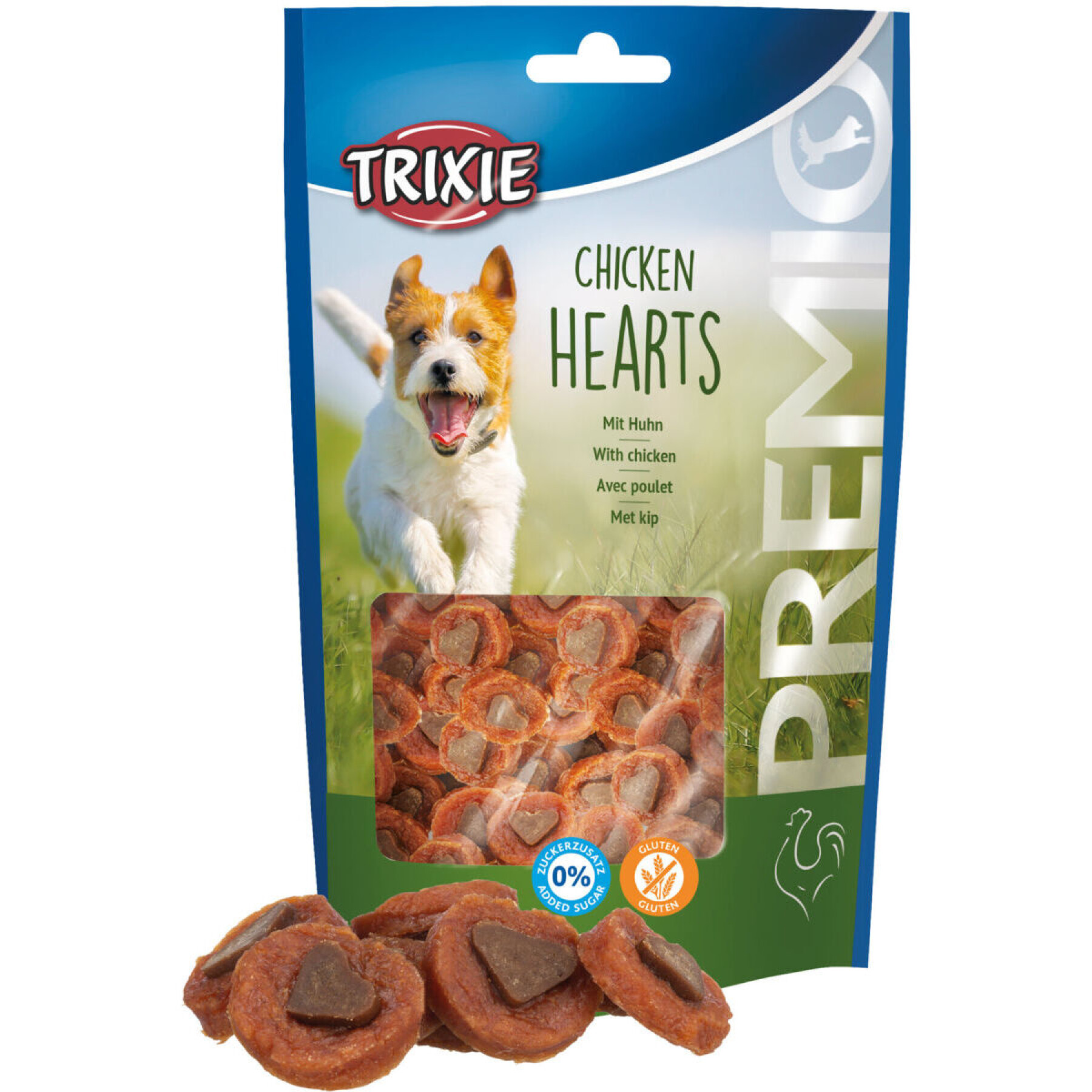 Crocchette per cani Trixie Premio Chicken Hearts (x6)