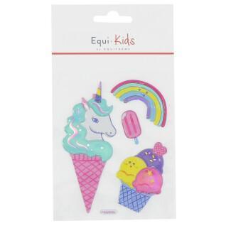 Set di 5 adesivi a cavallo - unicorno di ghiaccio Equi-Kids Relief
