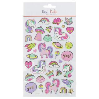 Set di 5 adesivi a cavallo - dolci adesivi unicorno Equi-Kids Relief