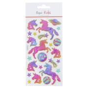 Set di 5 adesivi per l'equitazione - adesivi unicorno "my life" Equi-Kids Relief