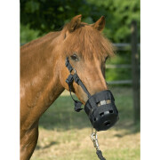 Museruola per cavalli in poliammide con gomma e cinturini USG